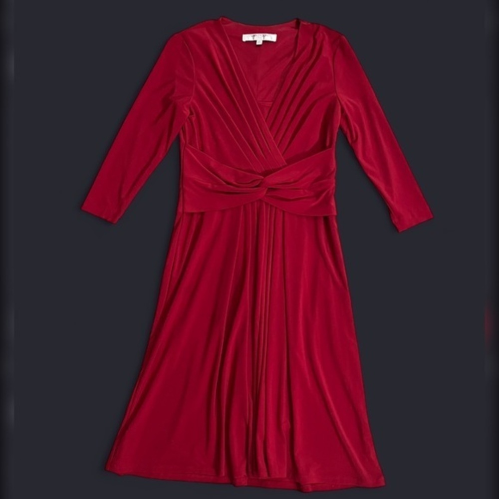 Evan Picone Vintage Red Dress